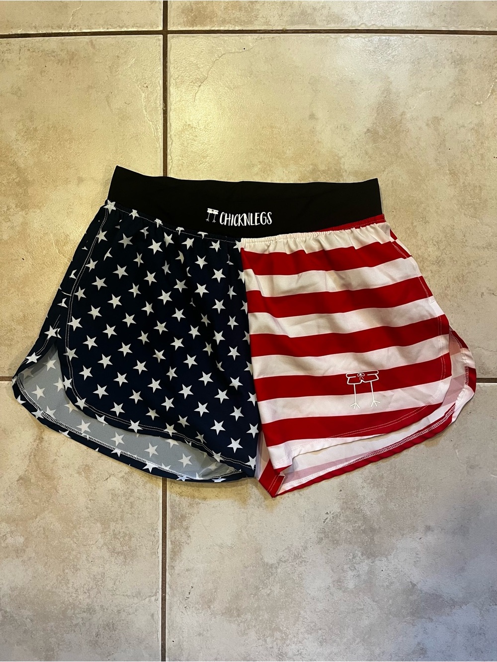 Men’s ChicknLegs USA Flag Running Shorts